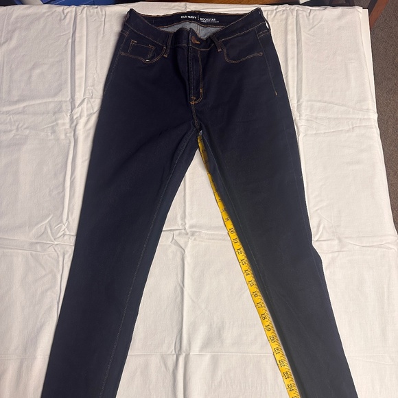 Old Navy Mid-Rise Rockstar Super Skinny Jeans Long Inseam - Picture 1 of 7